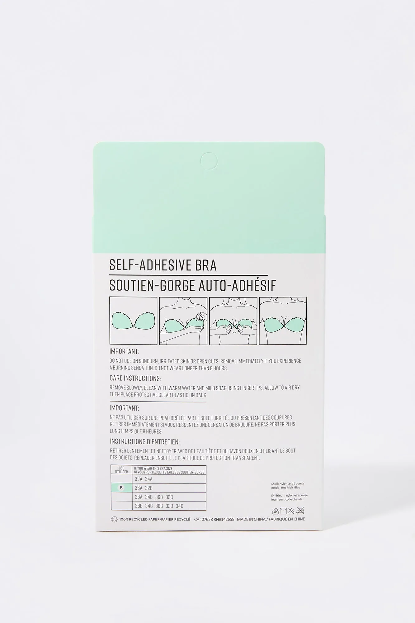 Self Adhesive Shell Bra sold by Charlotte Russe product image thumbnail 3