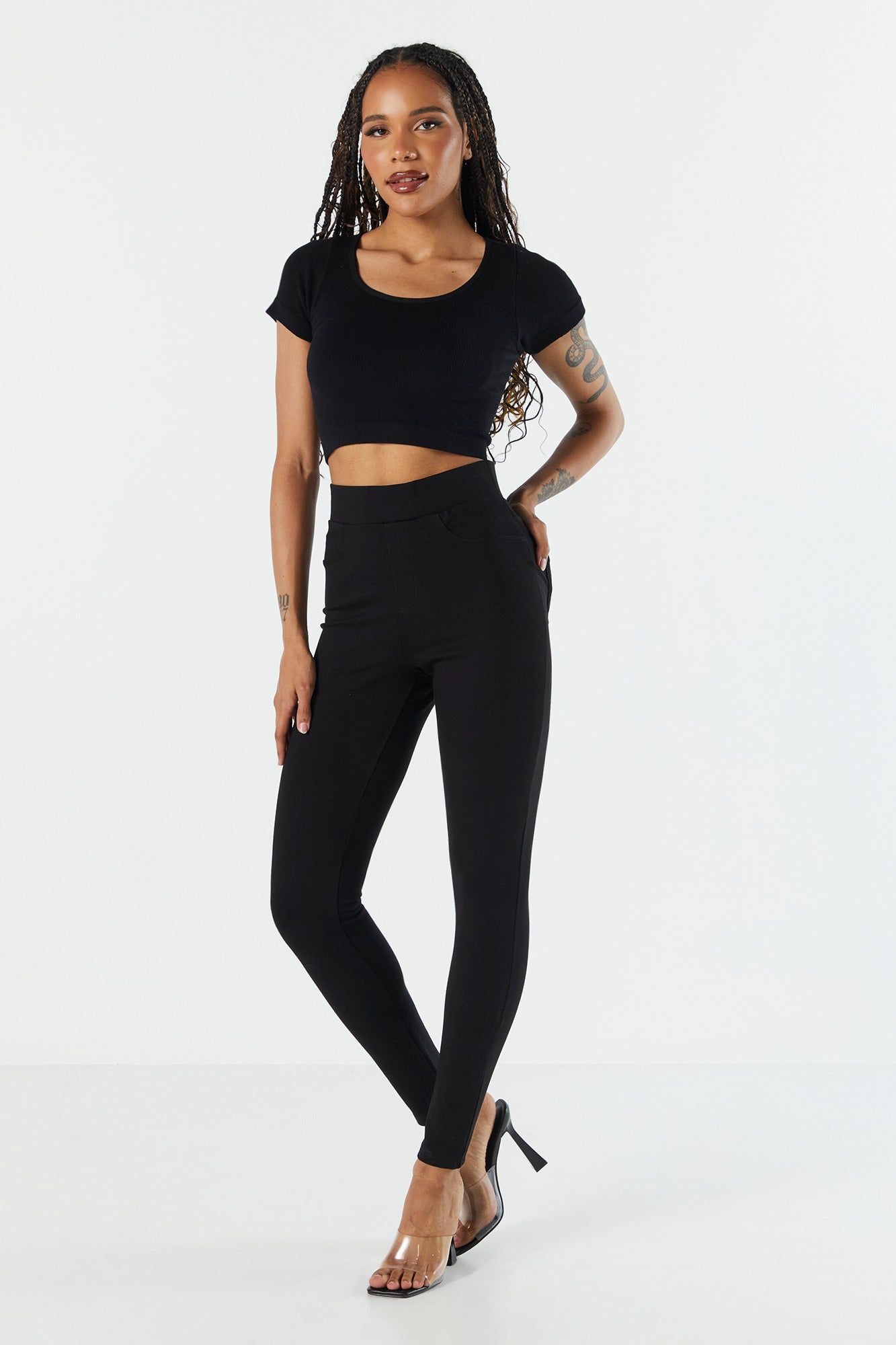 High Rise Pocket Legging sold by Charlotte Russe