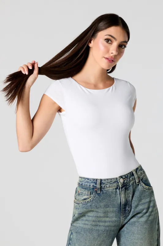 Contour Boat Neck Bodysuit sold by Charlotte Russe