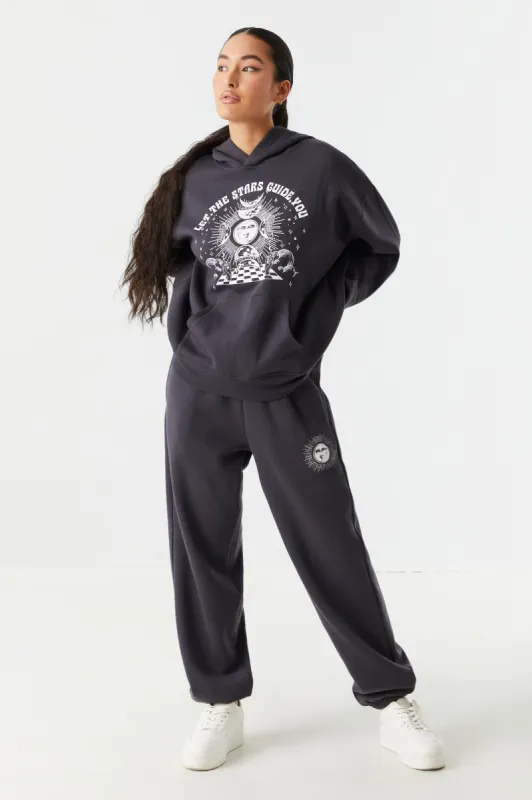 Let The Stars Guide You Graphic Boyfriend Jogger sold by Charlotte Russe
