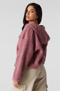 Oversized Zip-Up Hoodie sold by Charlotte Russe