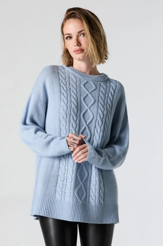 Cable Knit Tunic sold by Charlotte Russe