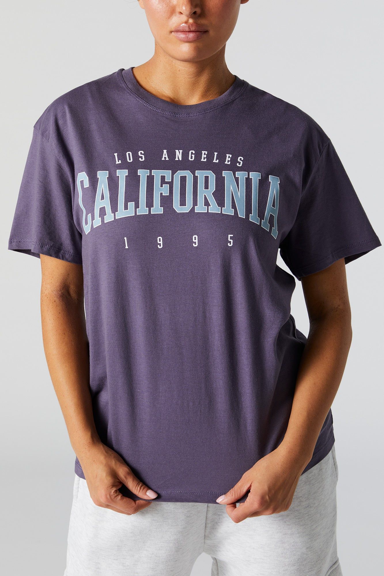 California Graphic Boyfriend T-Shirt sold by Charlotte Russe product image thumbnail 4