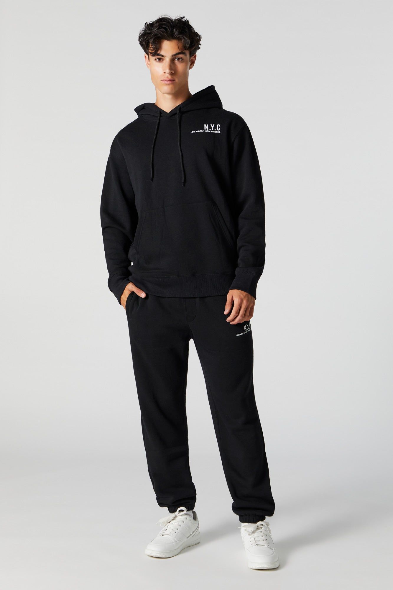 NYC Graphic Fleece Hoodie sold by Charlotte Russe product image thumbnail 3