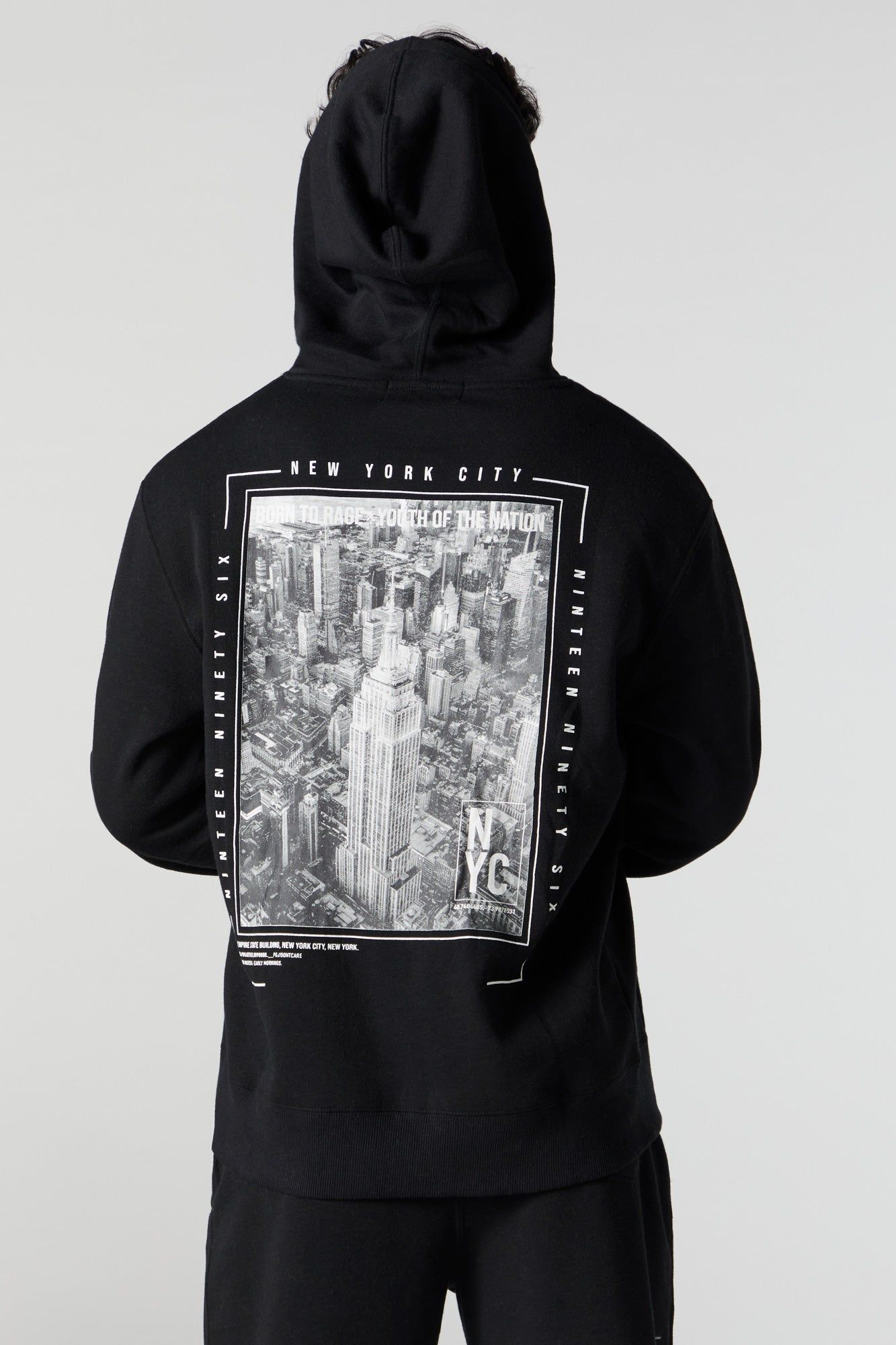 NYC Graphic Fleece Hoodie sold by Charlotte Russe product image thumbnail 2