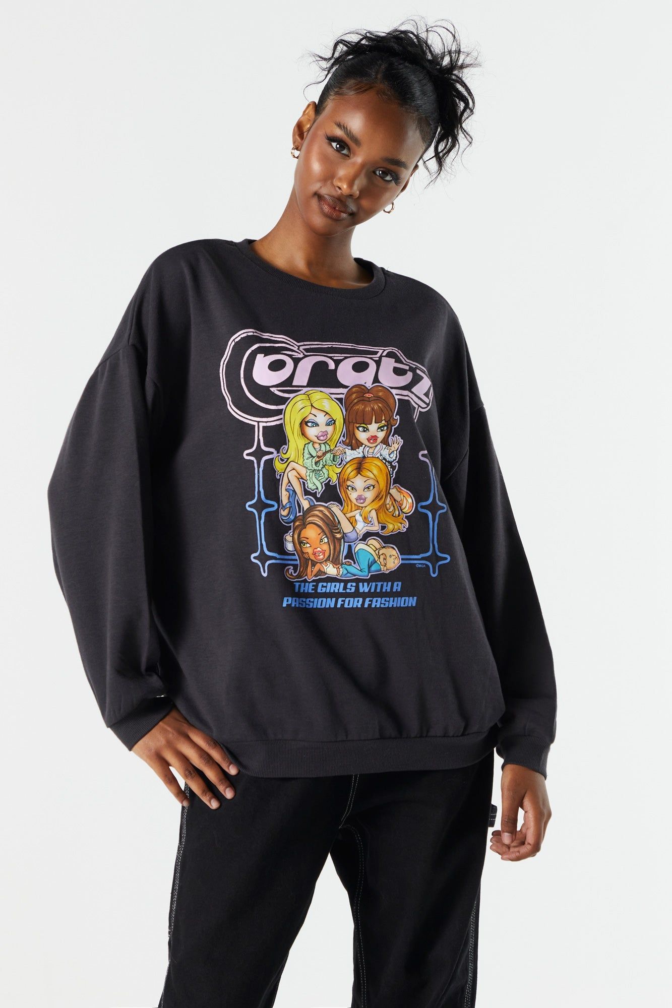 Bratz Graphic Fleece Sweatshirt sold by Charlotte Russe