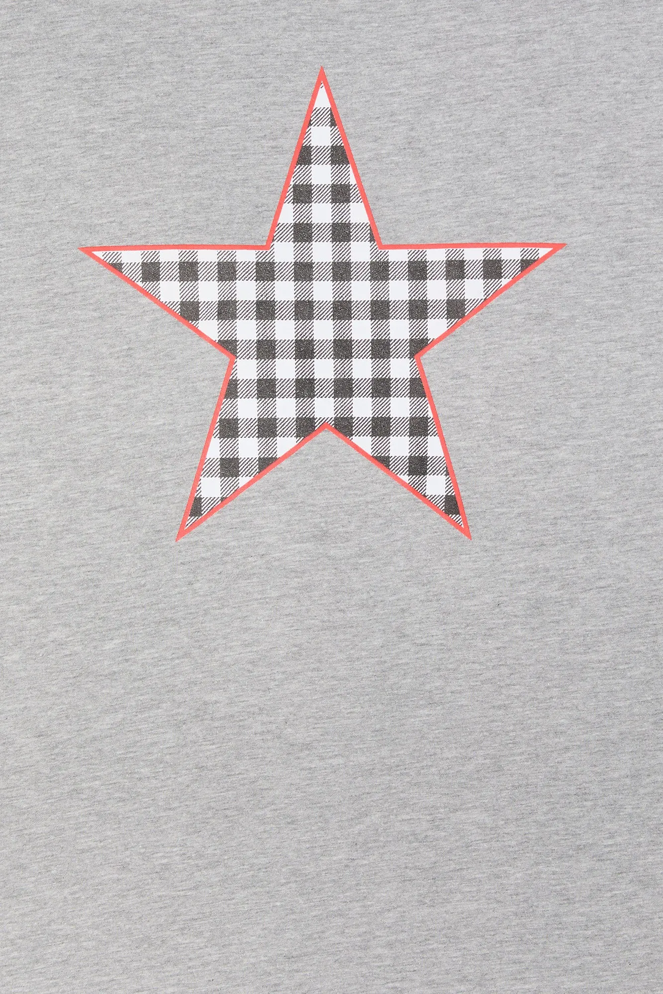 Checkered Star Graphic Boyfriend T-Shirt sold by Charlotte Russe product image thumbnail 2