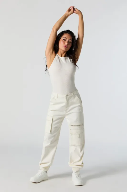 Zipper Pocket Cargo Jogger sold by Charlotte Russe