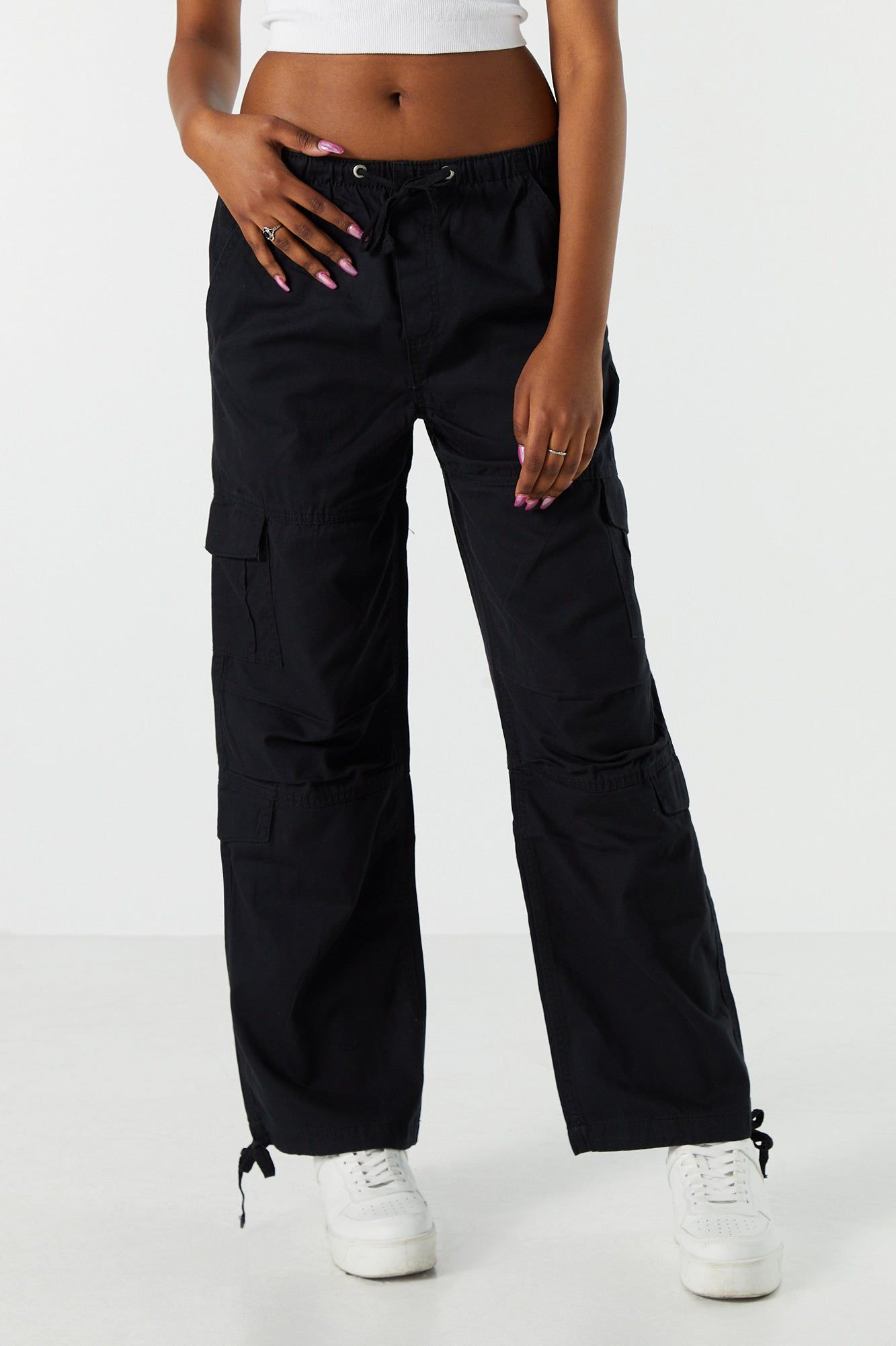 Multi Pocket Cargo Parachute Pant sold by Charlotte Russe product image thumbnail 5