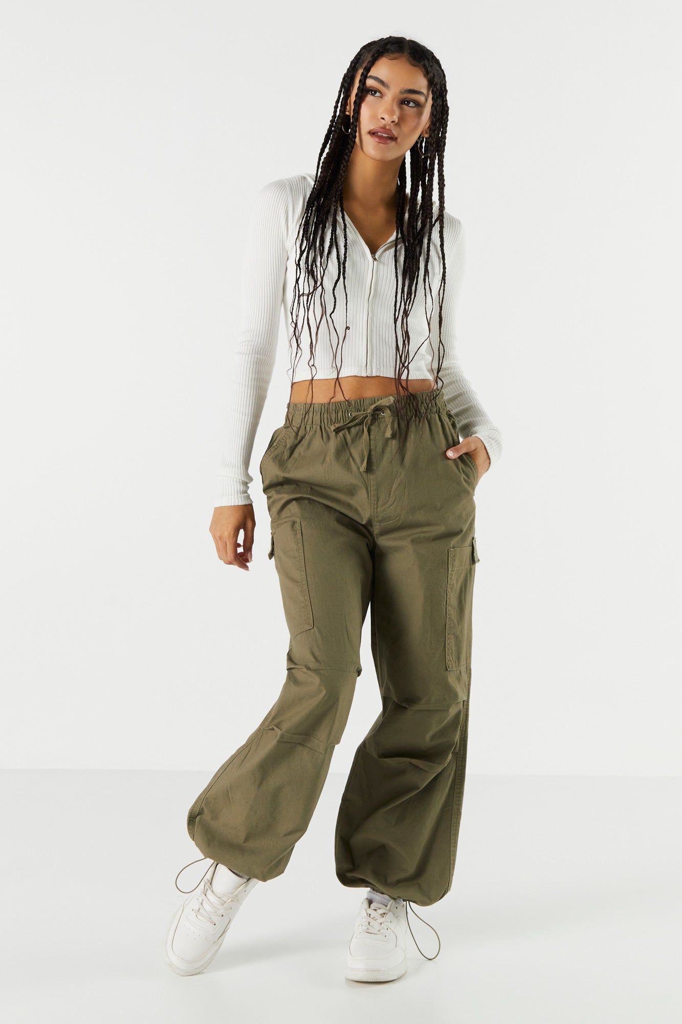 Cargo Parachute Pant sold by Charlotte Russe product image thumbnail 4