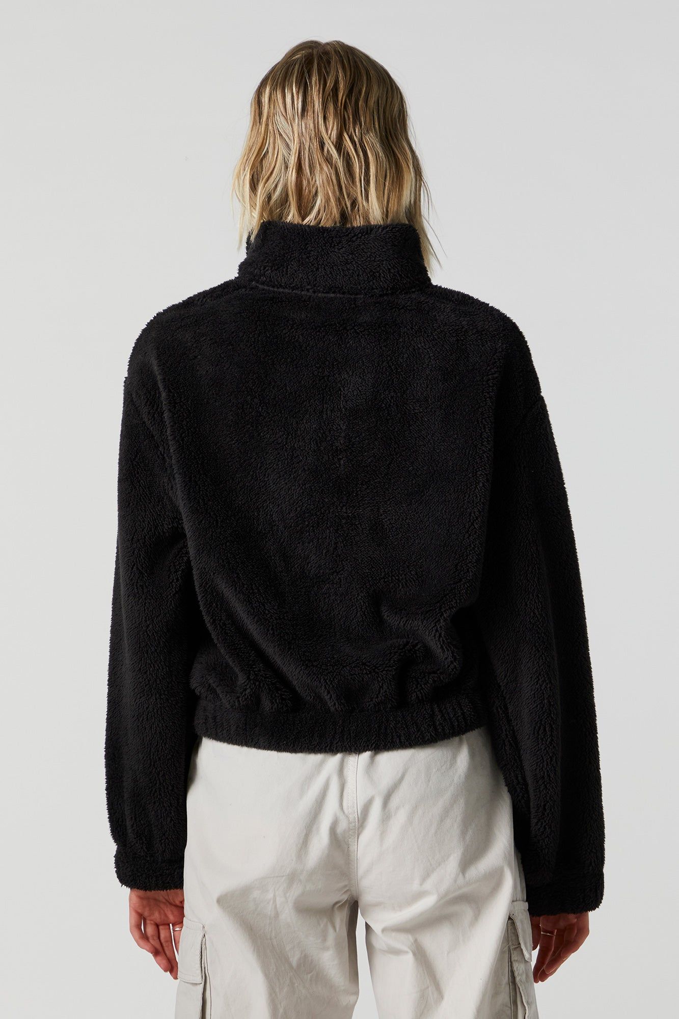 Plush Bomber Jacket sold by Charlotte Russe product image thumbnail 5