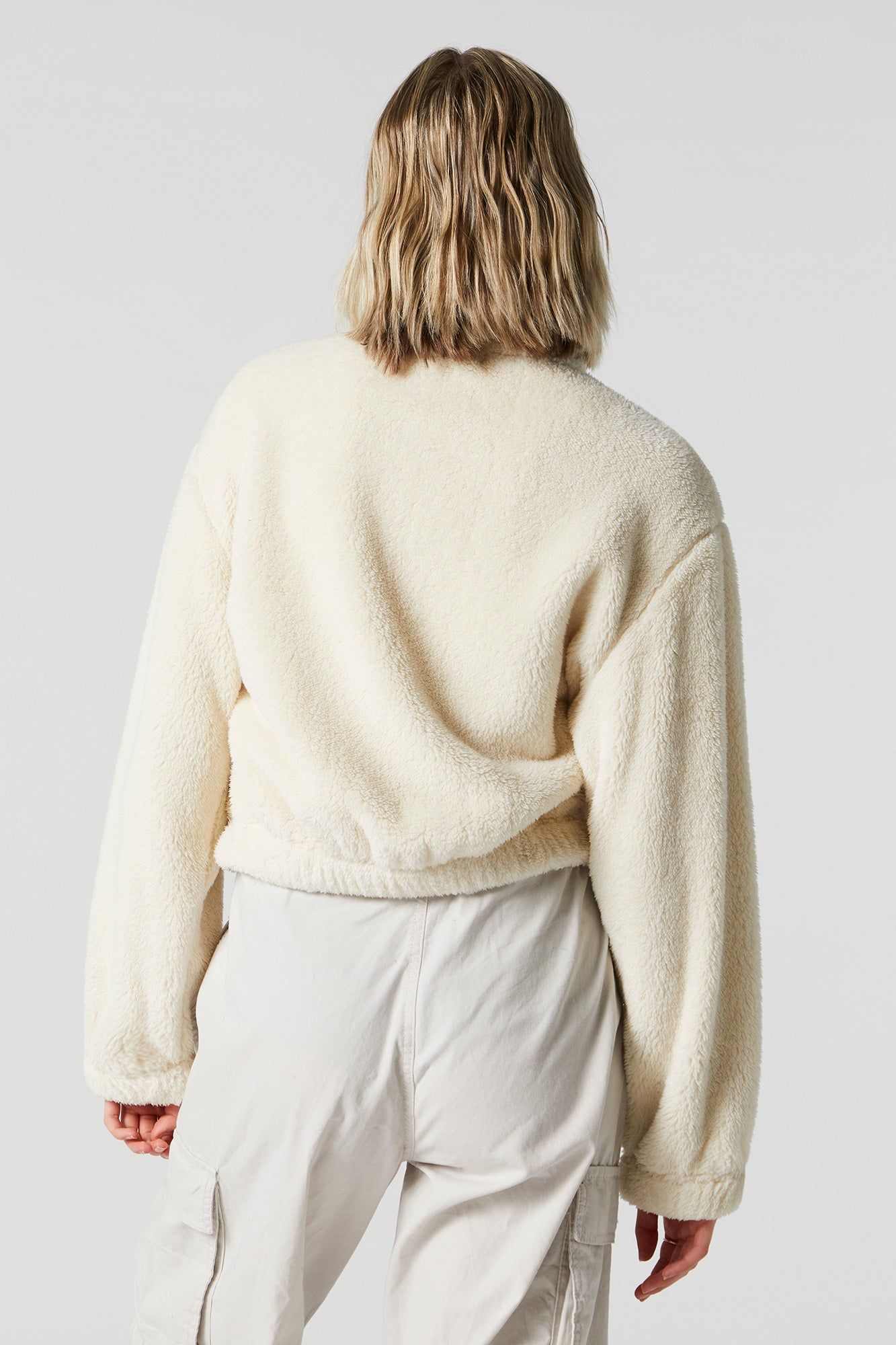 Plush Bomber Jacket sold by Charlotte Russe product image thumbnail 2