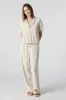 Linen Drawstring Straight Leg Pant sold by Charlotte Russe