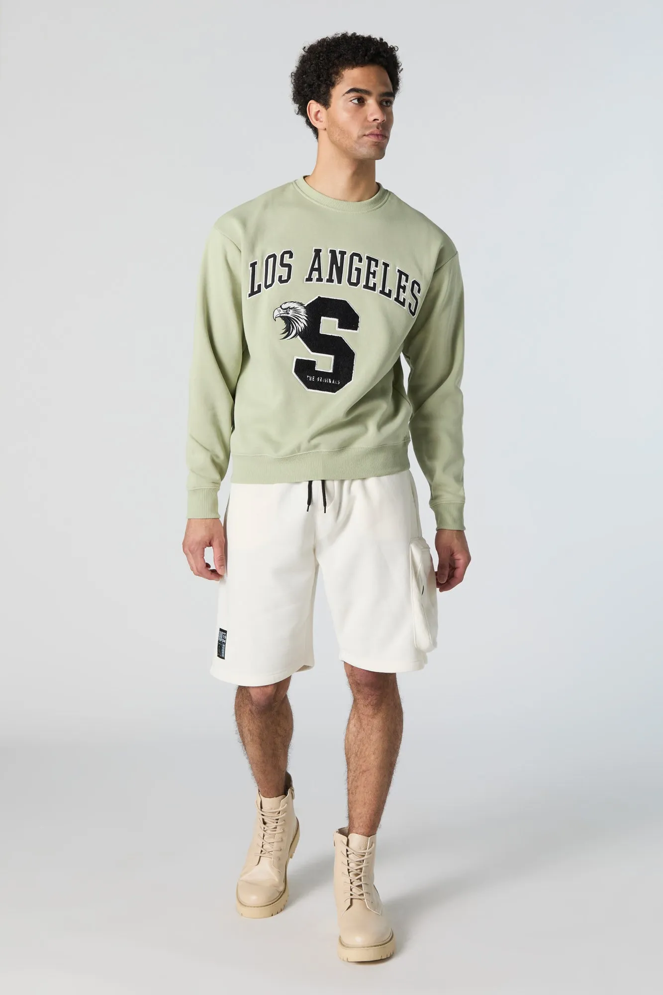 Fleece Zip Pocket Short sold by Charlotte Russe product image thumbnail 3