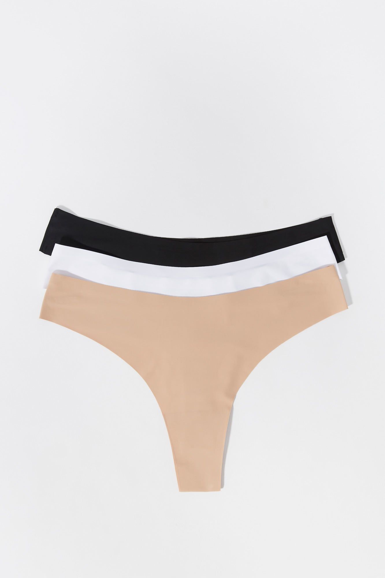 No Show Thong (3 Pack) sold by Charlotte Russe product image thumbnail 2