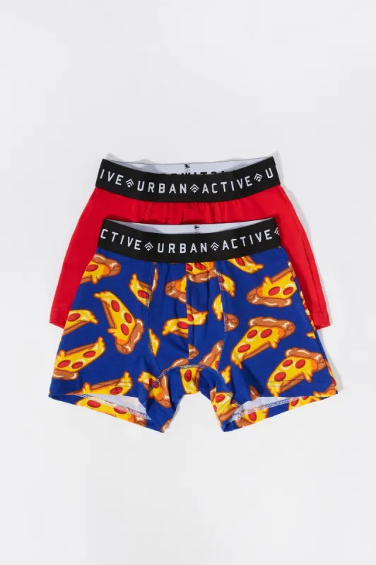 Pizza Print Boxer Brief (2 Pack) sold by Charlotte Russe