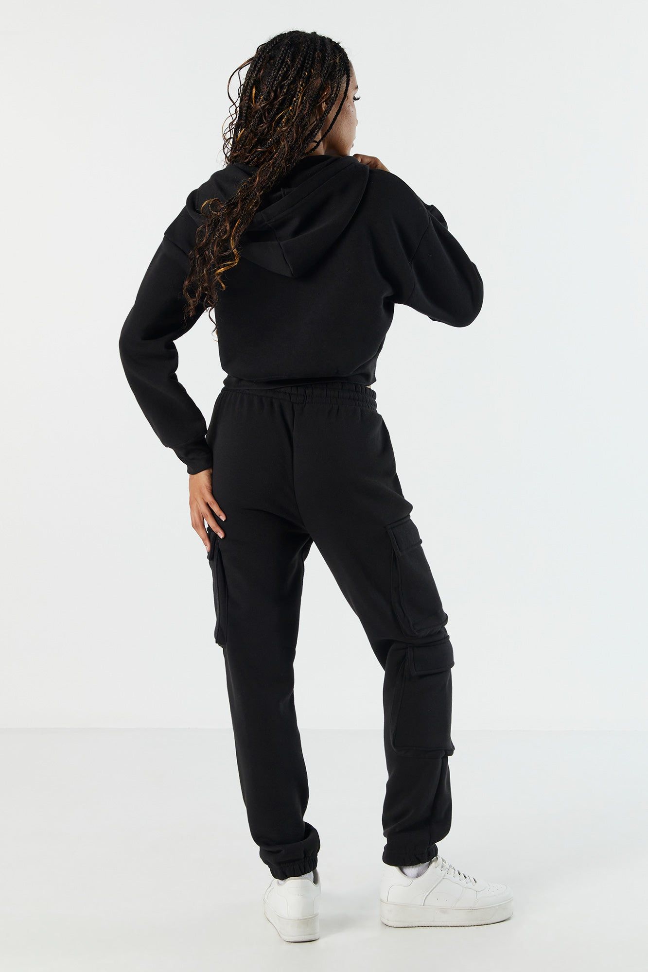 Fleece Cargo Jogger sold by Charlotte Russe product image thumbnail 4