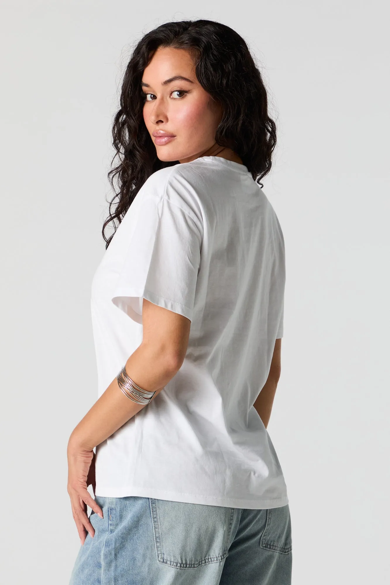 Cherry Graphic Boyfriend T-Shirt sold by Charlotte Russe product image thumbnail 3