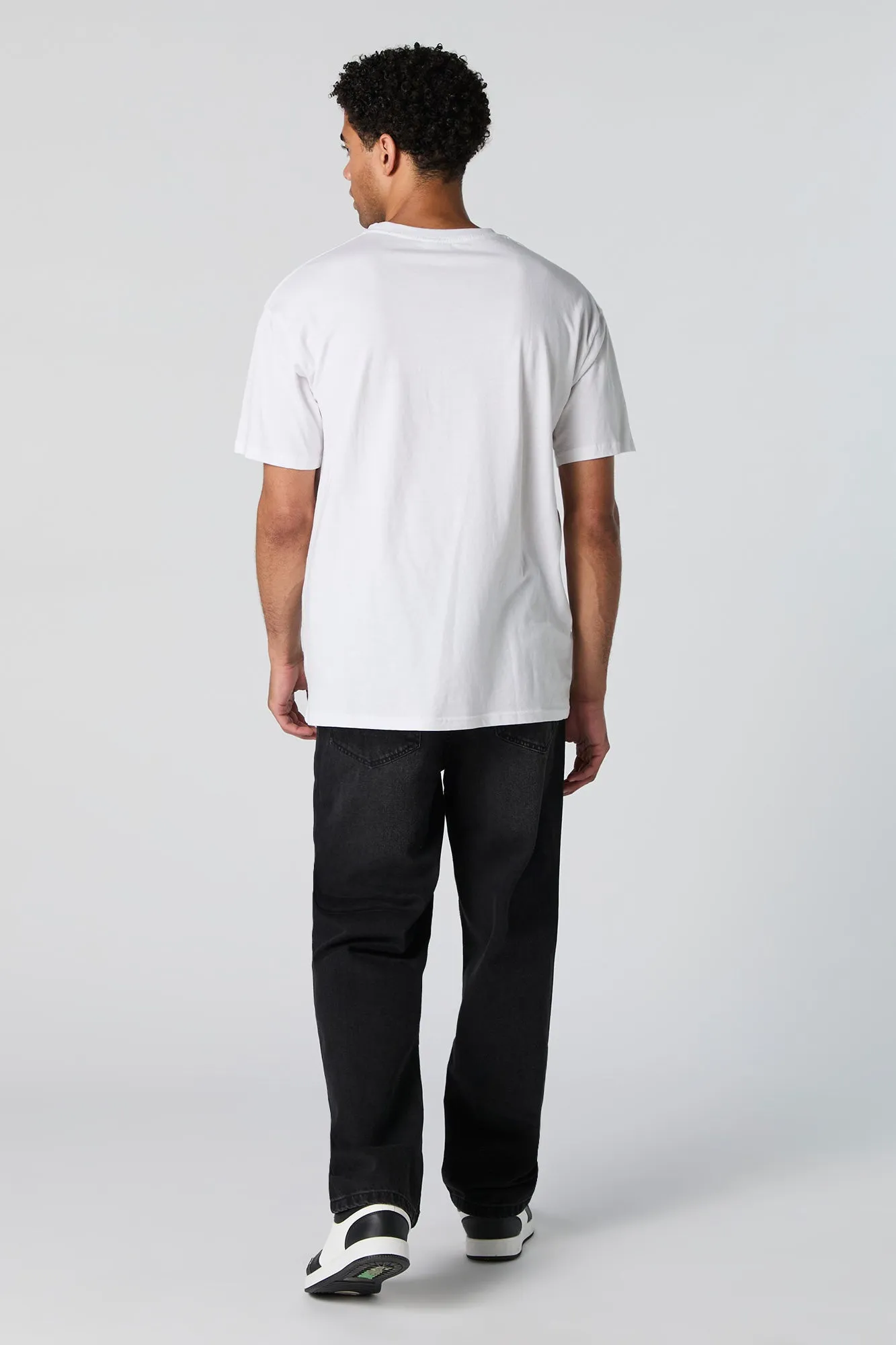 Black Wash Baggy Rigid Denim Jean sold by Charlotte Russe product image thumbnail 3