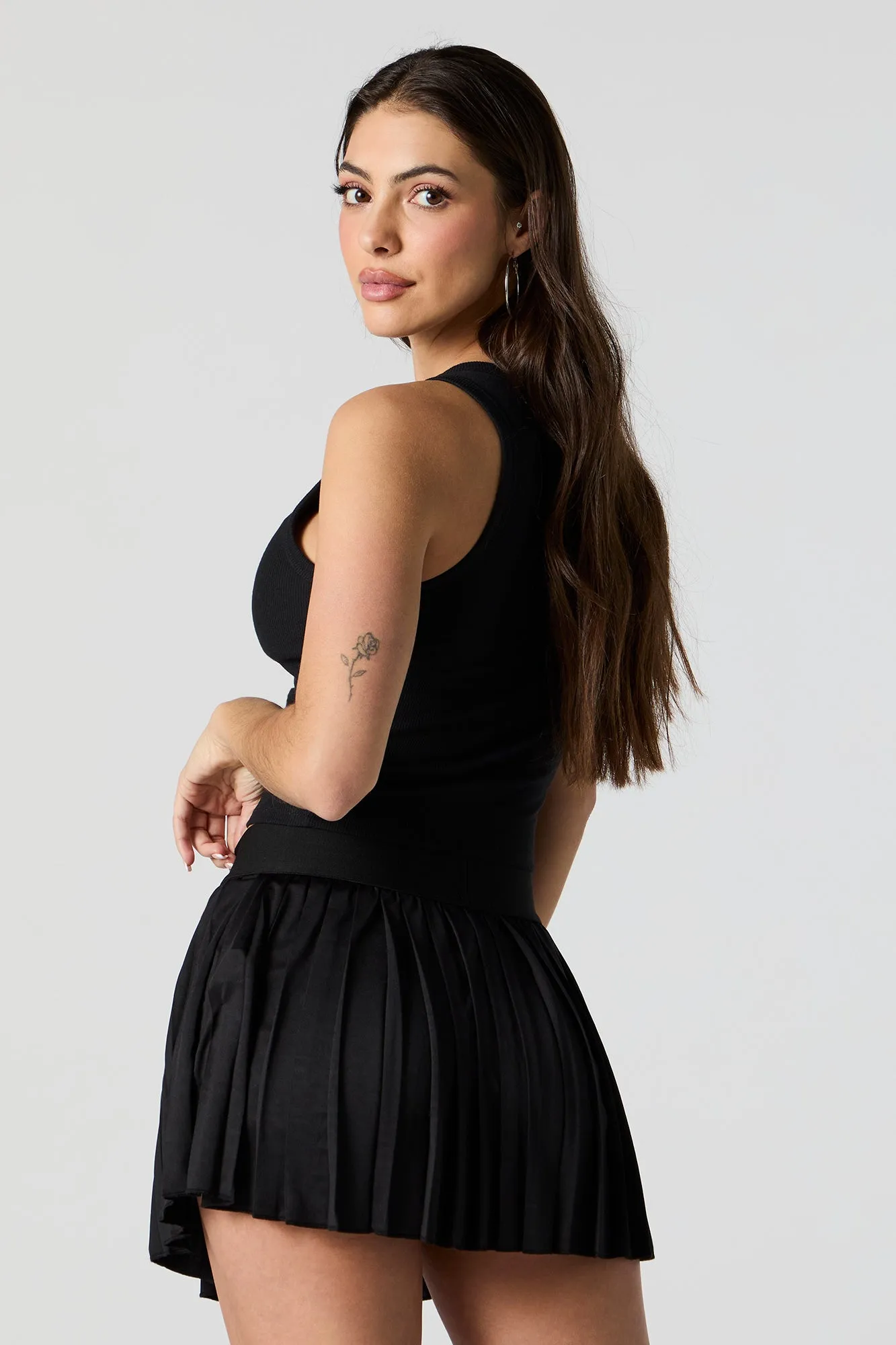 Active Pleated Tennis Skort with Pocket sold by Charlotte Russe product image thumbnail 2