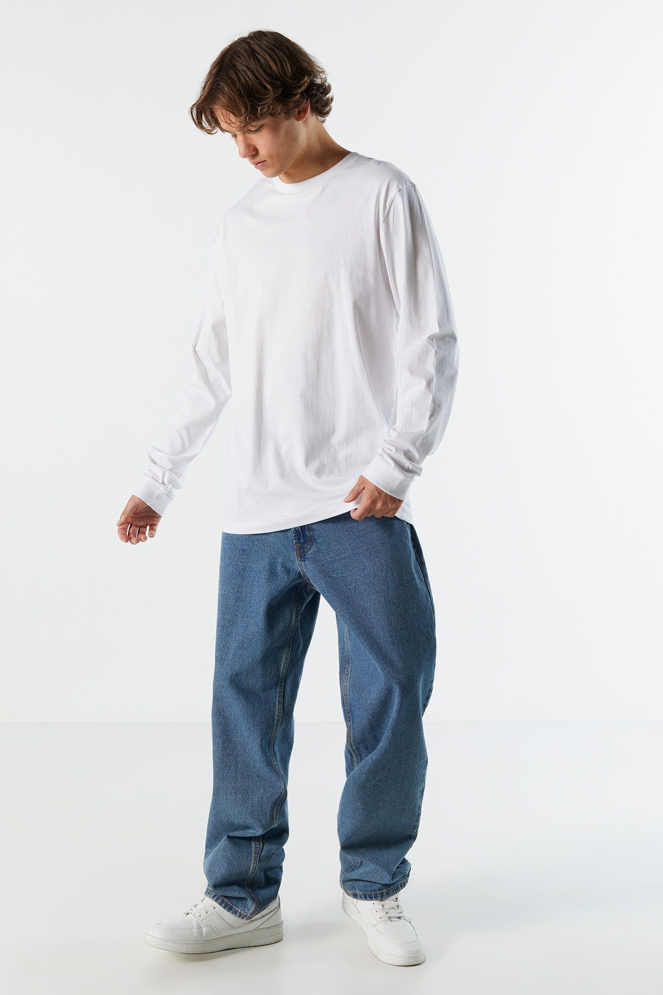 Solid Crewneck Long Sleeve Top sold by Charlotte Russe product image thumbnail 3