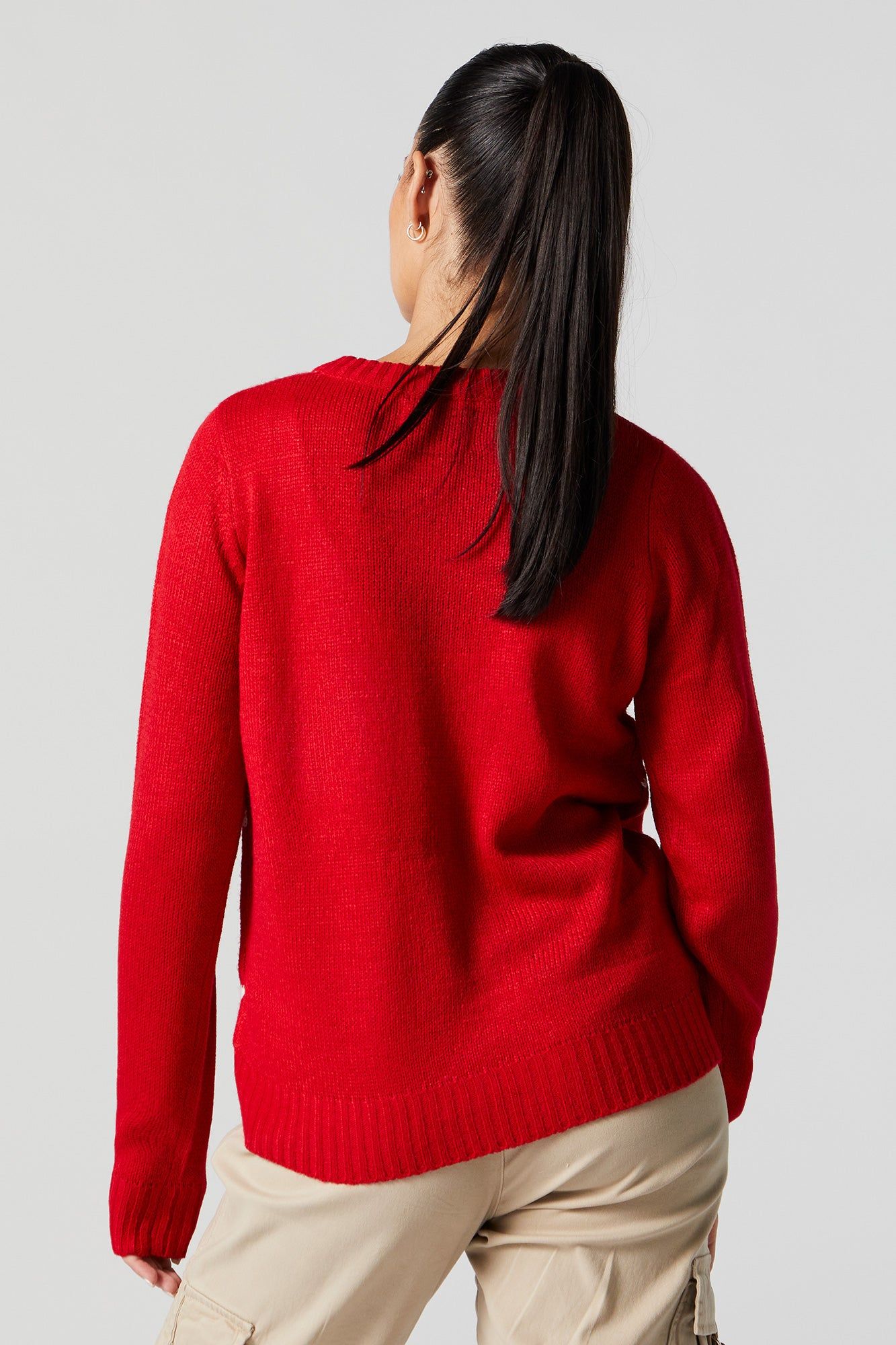 Xmas Penguin Knit Sweater sold by Charlotte Russe product image thumbnail 4