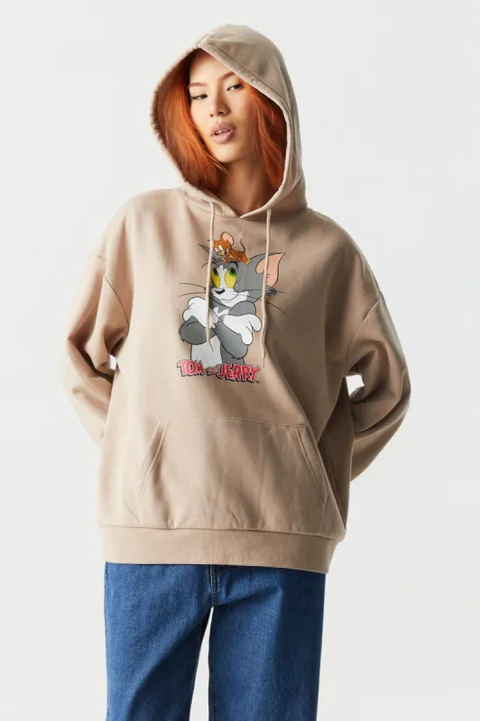 Tom And Jerry Graphic Fleece Hoodie sold by Charlotte Russe