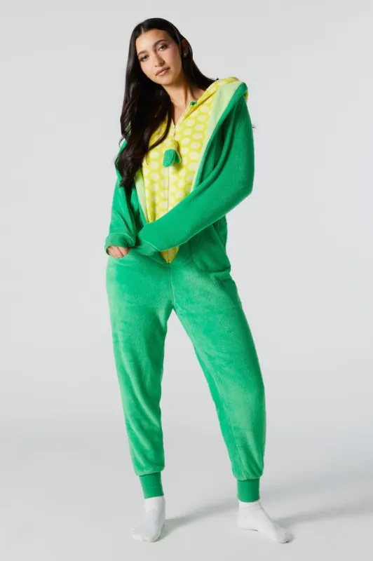 Plush 3D Corn Onesie sold by Charlotte Russe