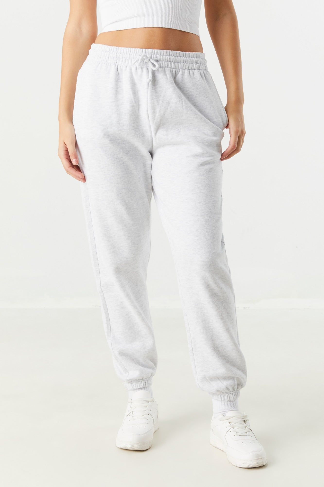 Fleece High Rise Jogger sold by Charlotte Russe product image thumbnail 2