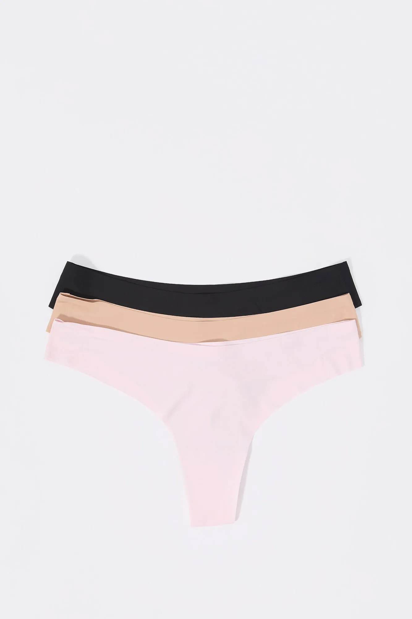 No Show Thong Panty (3 Pack) sold by Charlotte Russe product image thumbnail 2