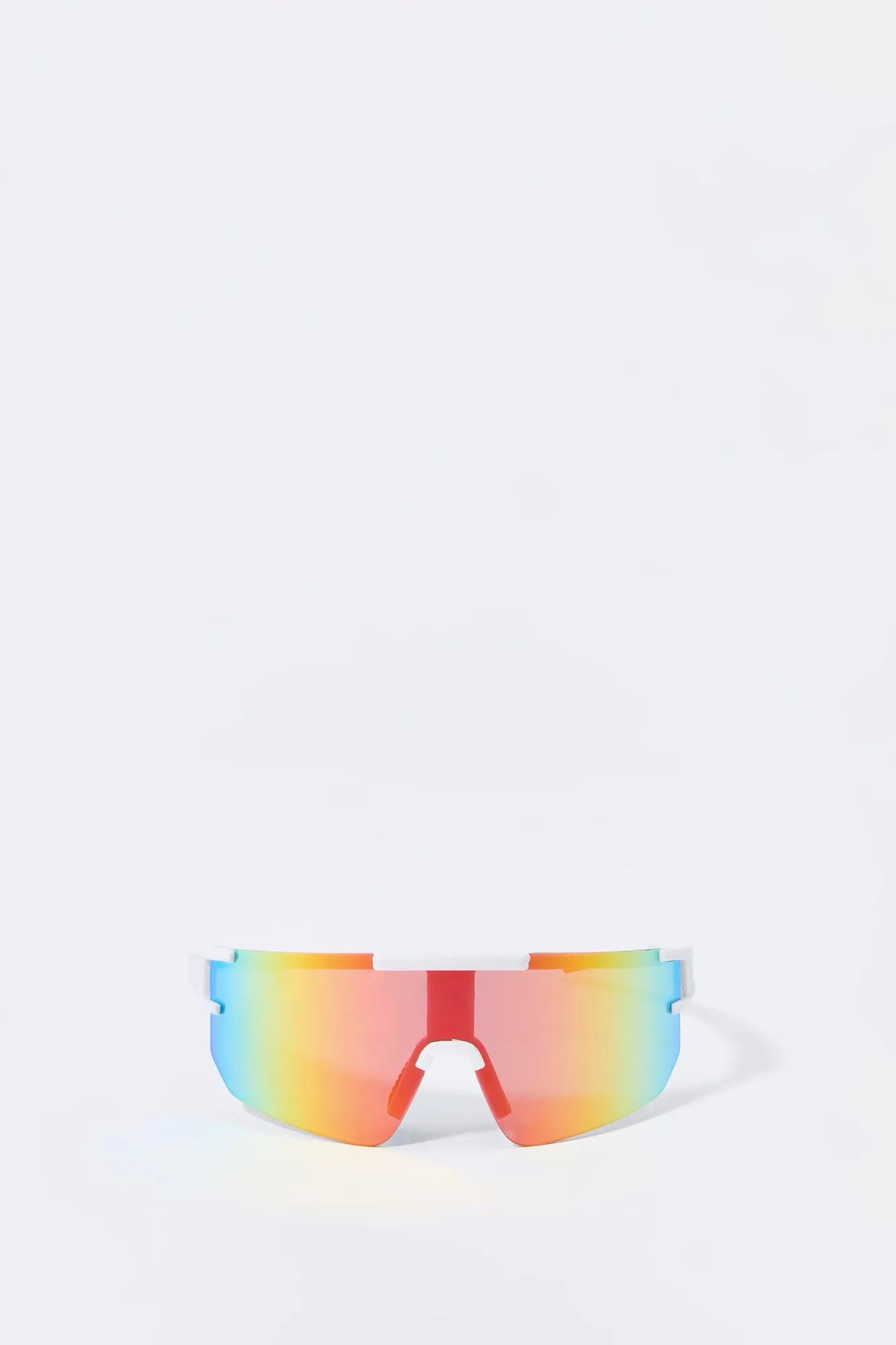 Shield Tinted Rimless Sunglasses sold by Charlotte Russe product image thumbnail 4