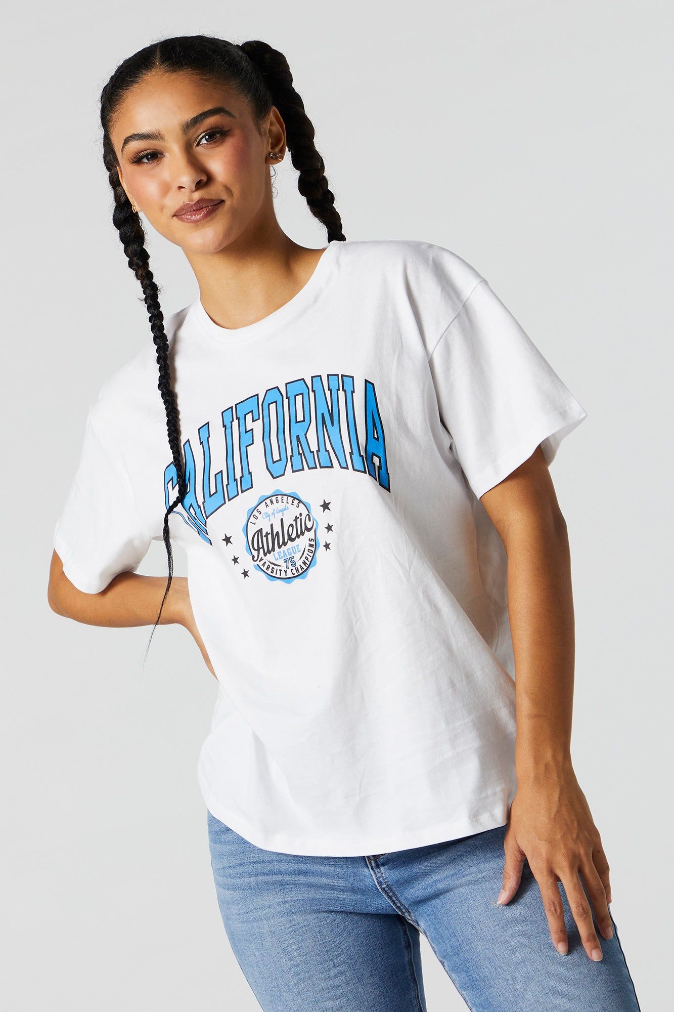 California Graphic Boyfriend T-Shirt sold by Charlotte Russe product image thumbnail 2