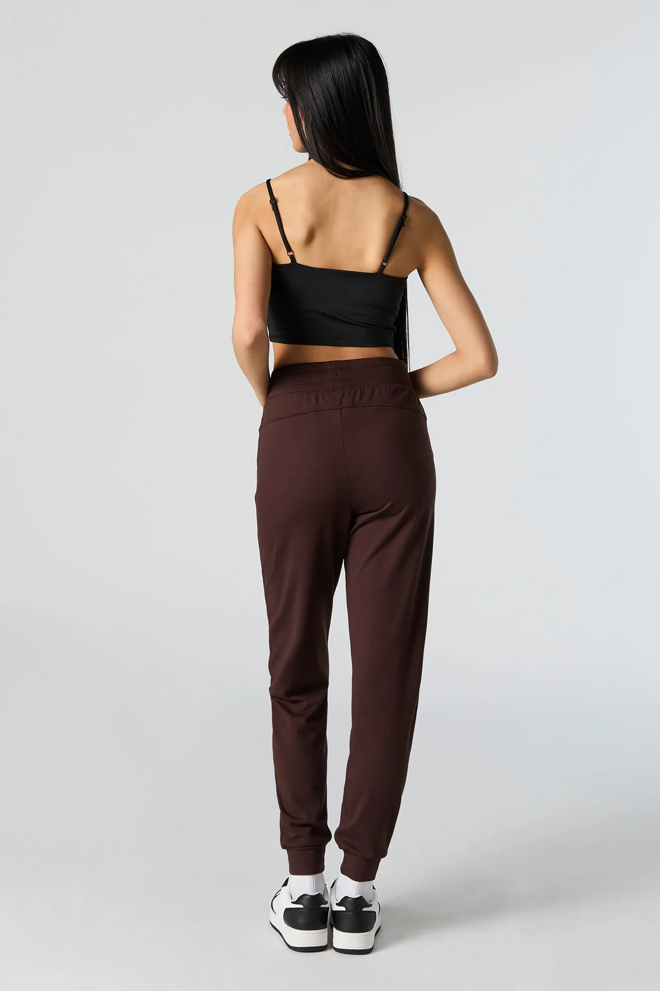 Active Soft Fleece Drawstring Jogger sold by Charlotte Russe product image thumbnail 3