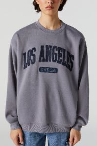Chenille Embroidered Los Angeles Fleece Sweatshirt sold by Charlotte Russe