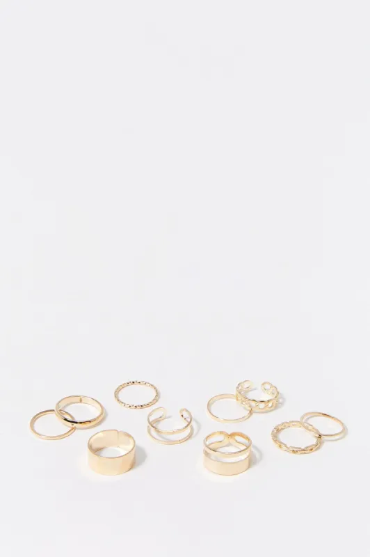 Assorted Minimalist Ring Set (10 Pack) sold by Charlotte Russe