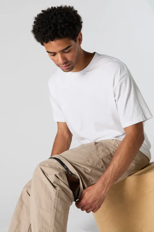 Nylon Multiway Zip Off Cargo Pant sold by Charlotte Russe