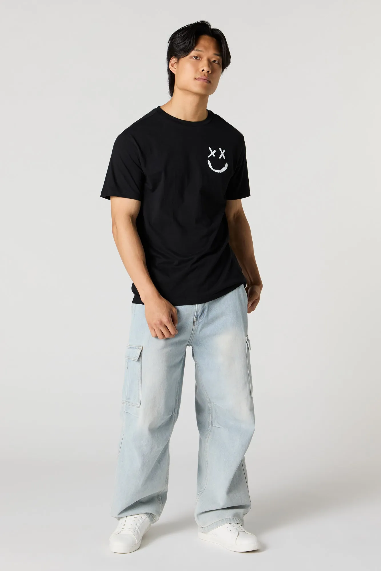 Smiley Face Graphic T-Shirt sold by Charlotte Russe product image thumbnail 2