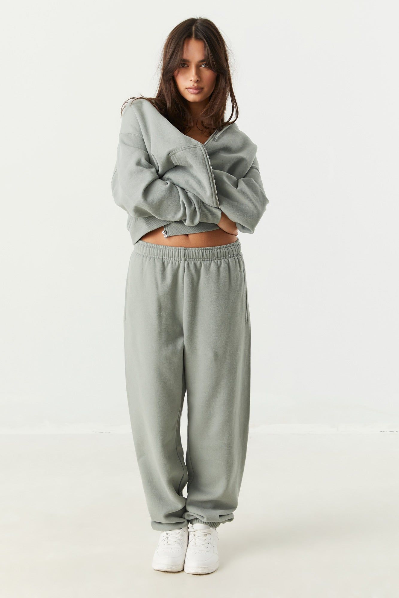 Coloured Fleece Boyfriend Jogger sold by Charlotte Russe