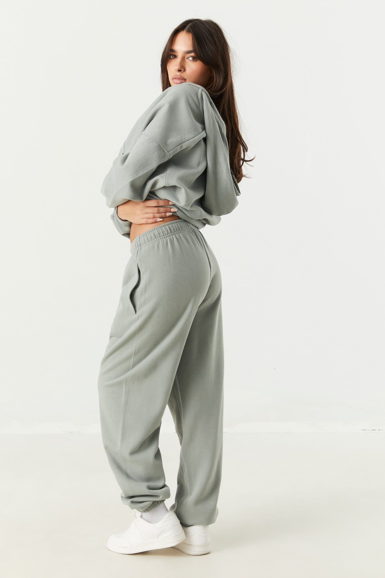 Coloured Fleece Boyfriend Jogger sold by Charlotte Russe product image thumbnail 3