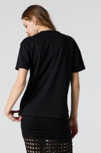 Guns n Roses Rhinestone Graphic Boyfriend T-Shirt sold by Charlotte Russe