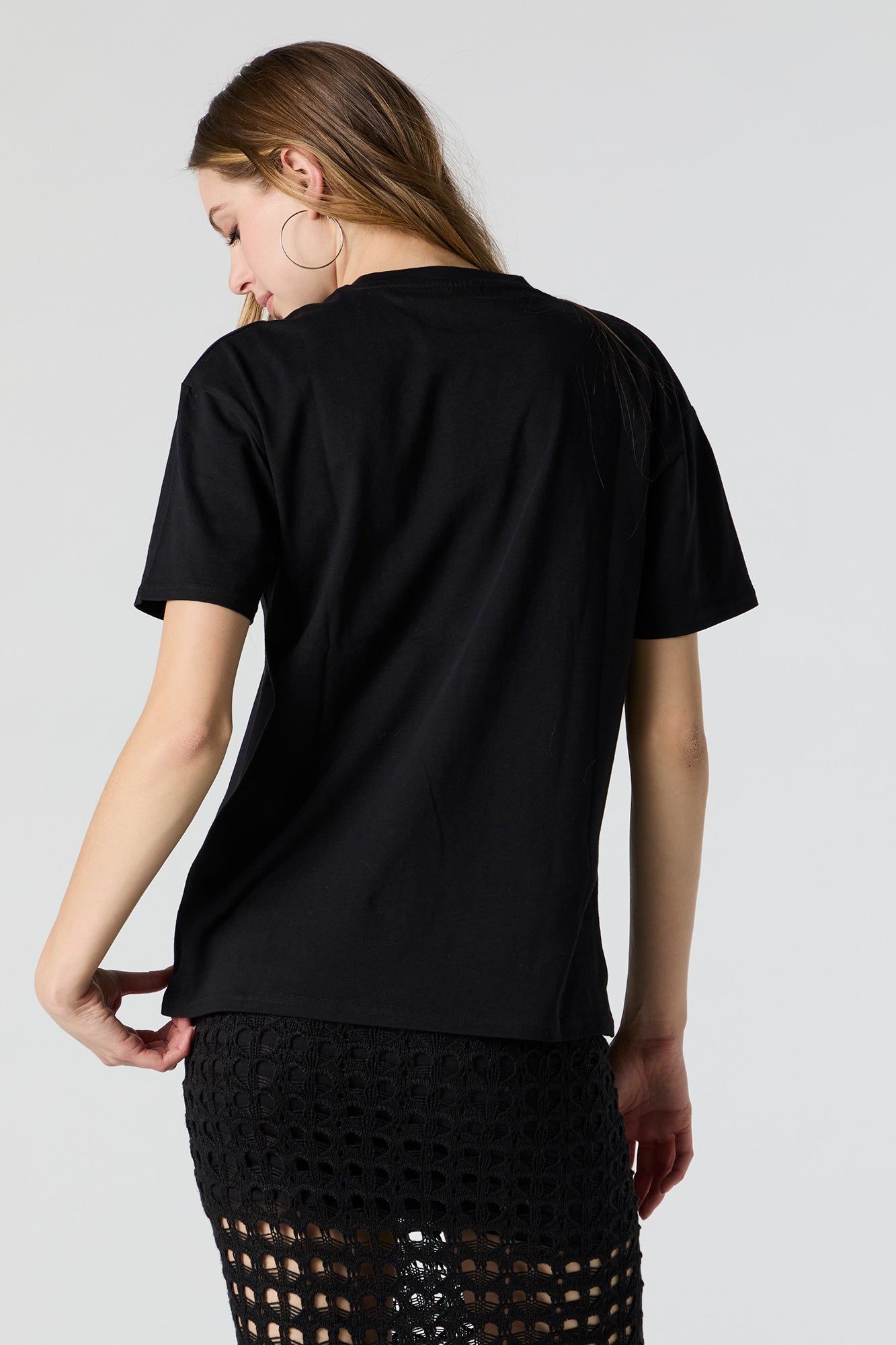 Guns n Roses Rhinestone Graphic Boyfriend T-Shirt sold by Charlotte Russe product image thumbnail 4