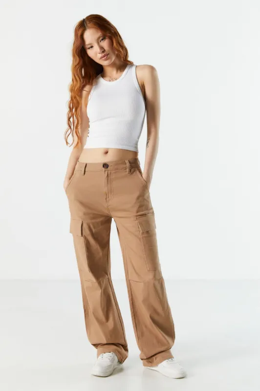Straight Leg Cargo Pant sold by Charlotte Russe