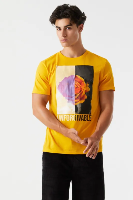 Unforgivable Rose Graphic T-Shirt sold by Charlotte Russe
