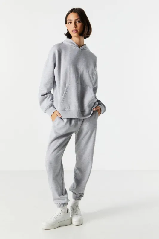 Solid Fleece Jogger sold by Charlotte Russe