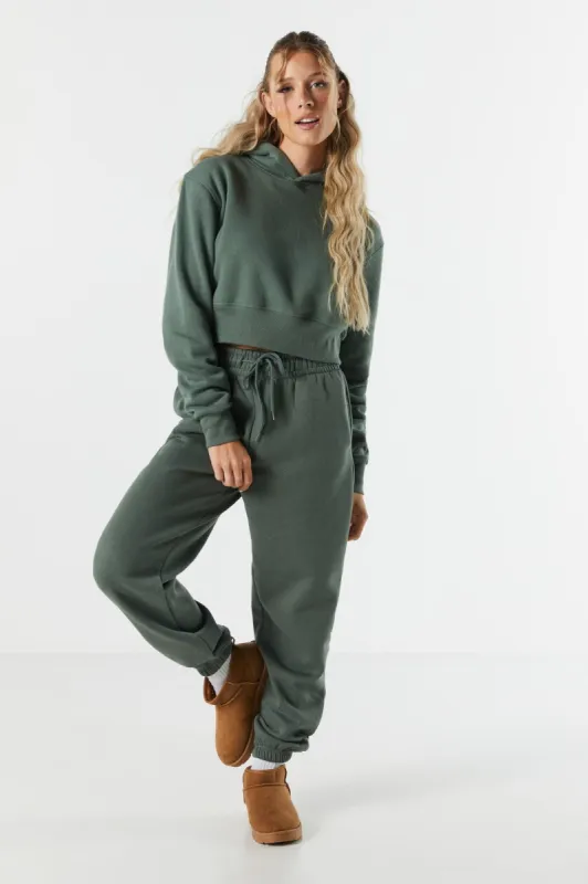 Colored Fleece High Rise Jogger sold by Charlotte Russe
