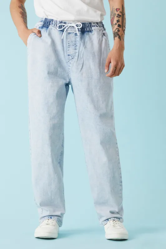 Light Wash Loose Leg Jogger sold by Charlotte Russe