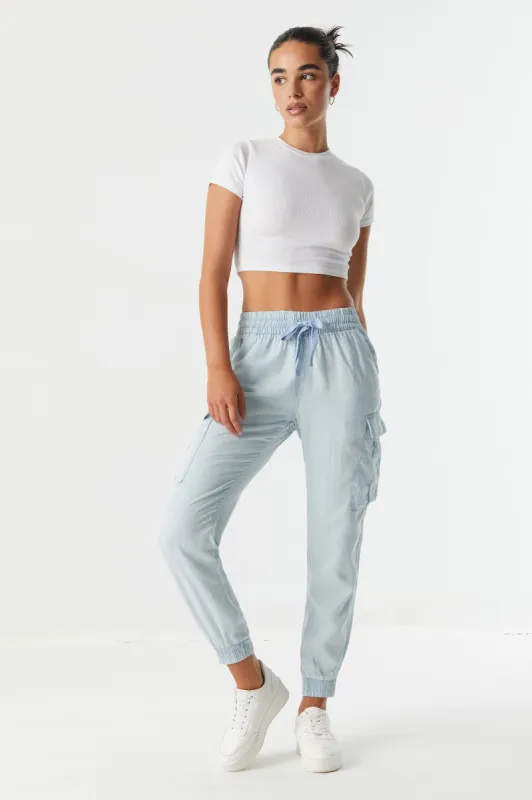 Classic Tencel Cargo Jogger made by Charlotte Russe