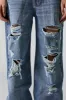 Low Rise Ripped Wide Leg Skater Jean sold by Charlotte Russe