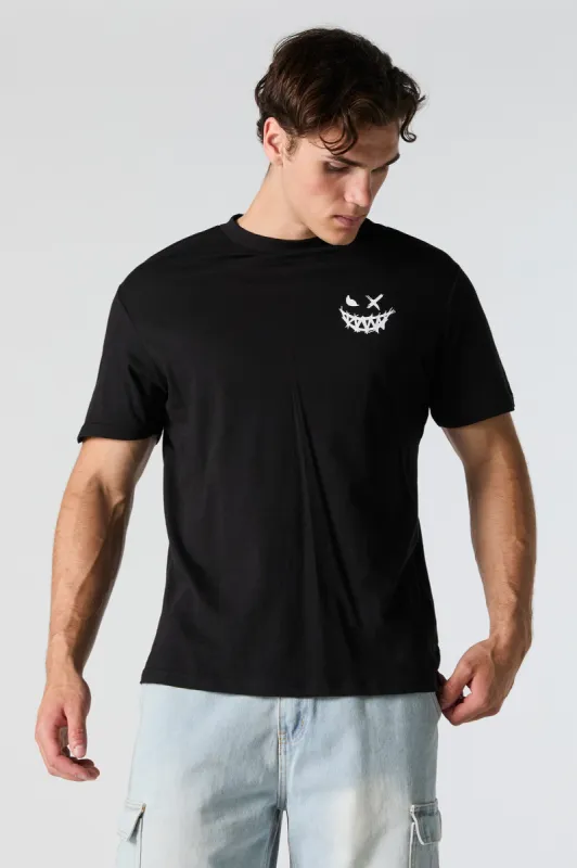 Evil Smiley Graphic T-Shirt sold by Charlotte Russe