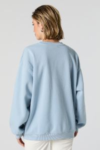 Blue Hello Kitty and Friends Graphic Fleece Sweatshirt sold by Charlotte Russe